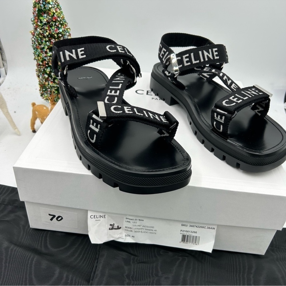 Man, Celine, Leo strappy sandals size 46 in Italy - Picture 2 of 10